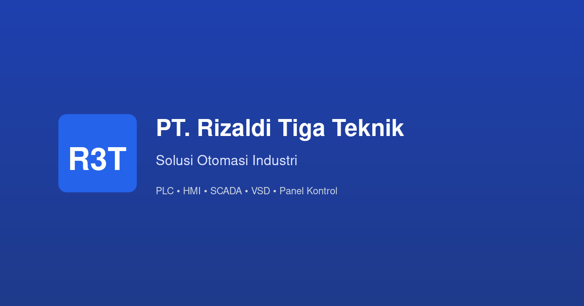 Rizzaldi PT. Rizaldi Tiga Teknik - Solusi Otomasi & Sistem Kontrol Terpadu